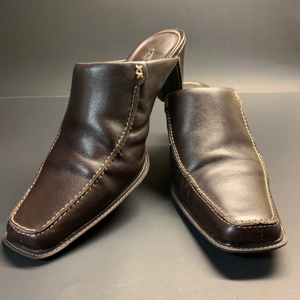 Etienne Aigner Ladies Leather Mules